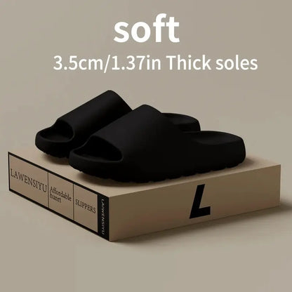 Indoor Cloud Thick-soled House Slippers for Men and Women Summer Soft Bottom Beach Sandals by All Mart Bristol Ltd