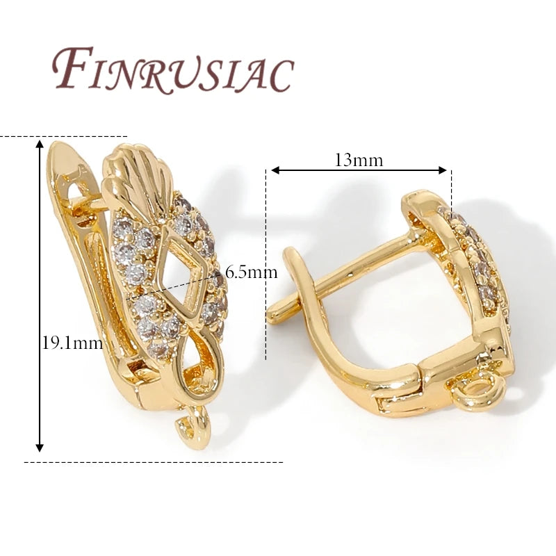 18K Gold Plated,Anti-Allergy Earring Hook Clasps,Supplies For Jewelry,Fasteners Earwires,Earrings Fixtures Accessories by All Mart Bristol Ltd