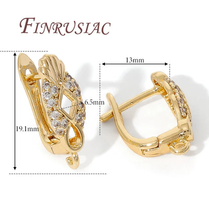 18K Gold Plated,Anti-Allergy Earring Hook Clasps,Supplies For Jewelry,Fasteners Earwires,Earrings Fixtures Accessories by All Mart Bristol Ltd