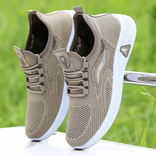 Breathable Men's Casual Mesh Sneakers by Dropshipman