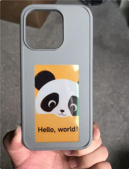 E-ink Screen Phone Case Unlimited Screen Projection Personalized Phone Cover Battery Free New Designer Luxury Phone Case by Dropshipman