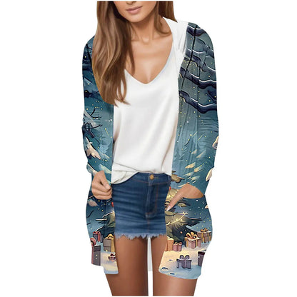 Manufacturer Cross-Border Women's Fashion New Loose Simple Pocket Hooded Cardigan Jacket by All Mart Bristol Ltd
