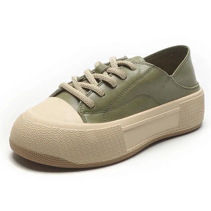 Thick Bottom All-matching Spring And Summer Flat Soft Bottom Not Tired Feet Wear Biscuits Pumps Casual Sneakers For Women by Dropshipman