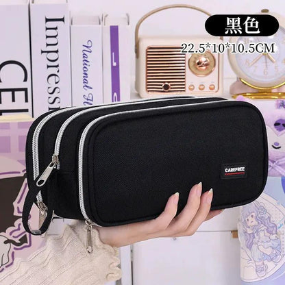 New School Supplies Back to School Essential Pencil Case, Large Capacity Stationery Organizer Student Stationery Box by All Mart Bristol Ltd