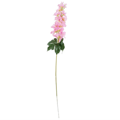 Leaf 60cm Pink Delphinium Tropical with Glass Vase by Leaf Design
