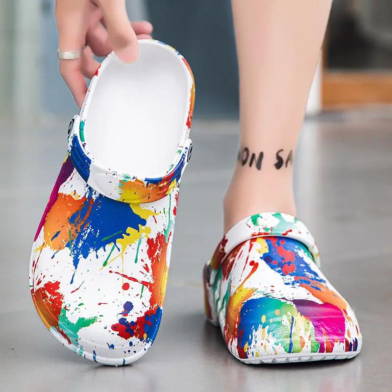Fashion Personalized Printed Design Beach Sandals Men by Dropshipman
