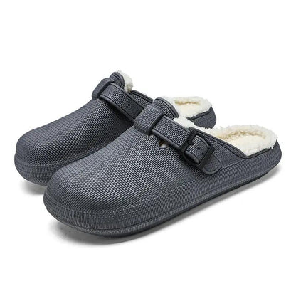 Autumn And Winter New Eva Soft Bottom Home Travel Fleece-lined Slippers by Dropshipman