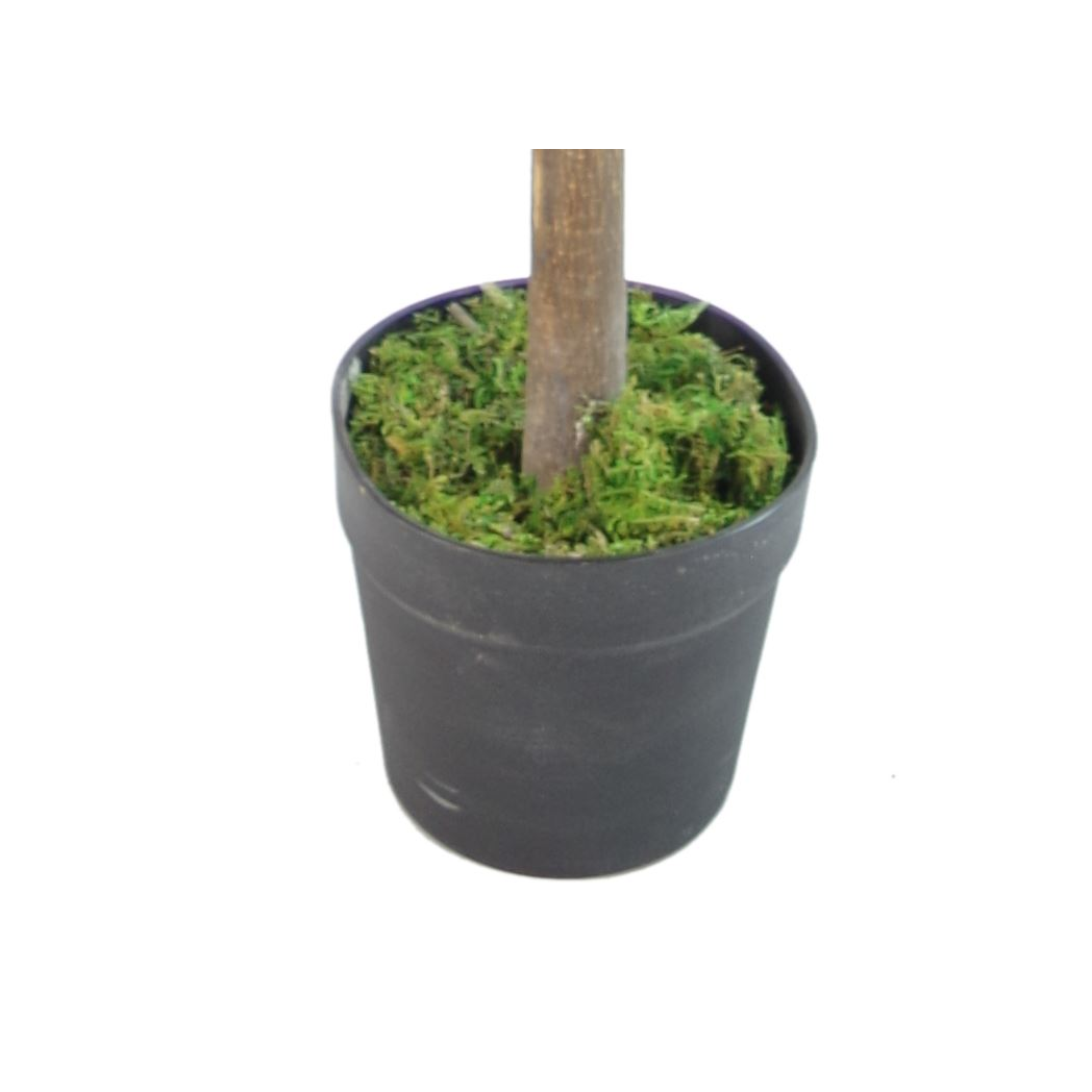 130cm Artificial Red & Green Ficus Tree by Leaf