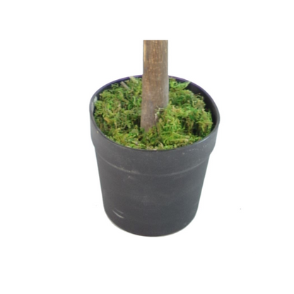 130cm Artificial Red & Green Ficus Tree by Leaf