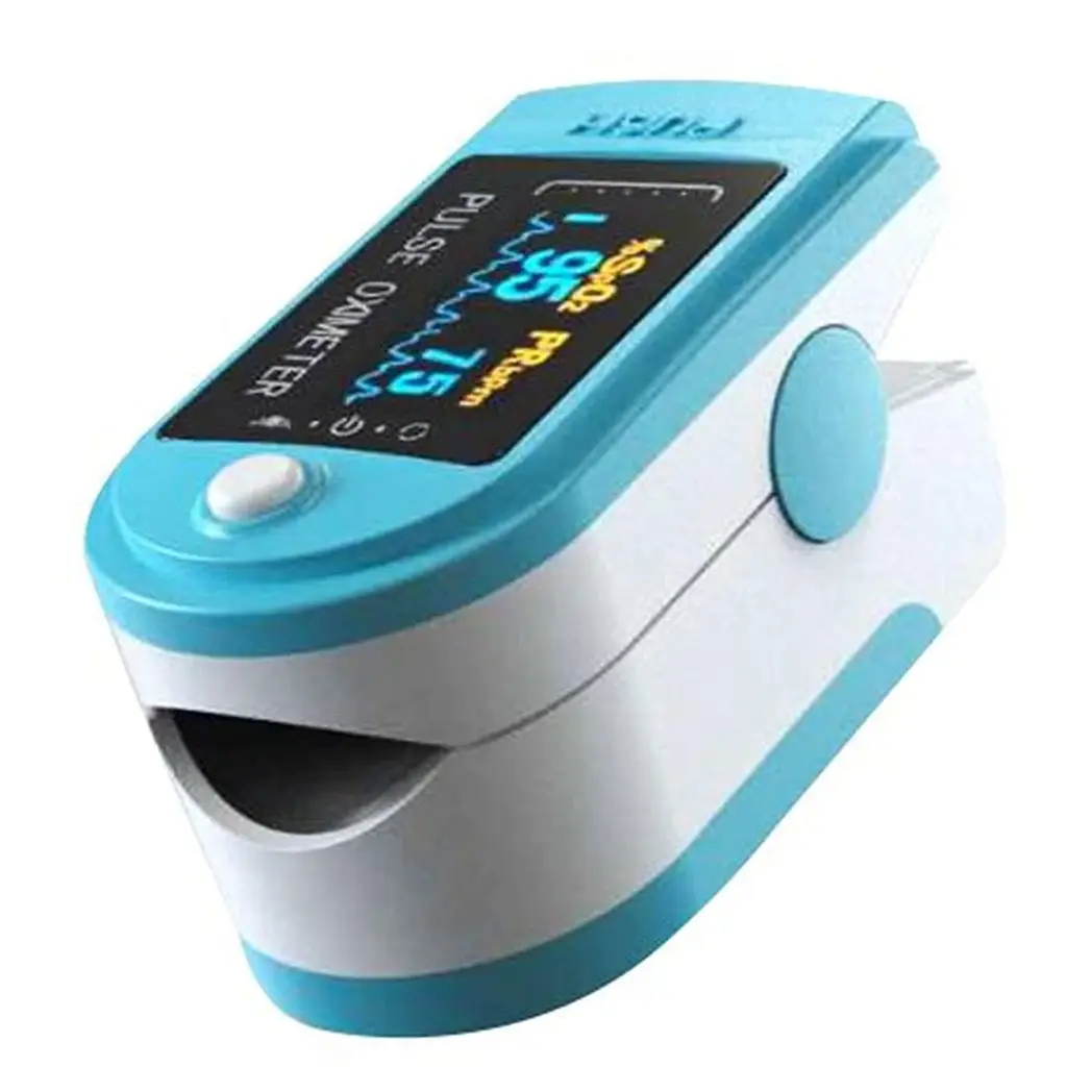 Aquarius Blue Finger Pulse Oximeter Version 2 - Oxygen Saturation Monitor with SpO2 Readings & Heart Rate Monitor, FDA Approved by Aquarius