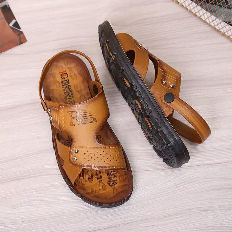 Korean Style Beach Fashion Breathable Oil Injection Men's Sandals by Dropshipman