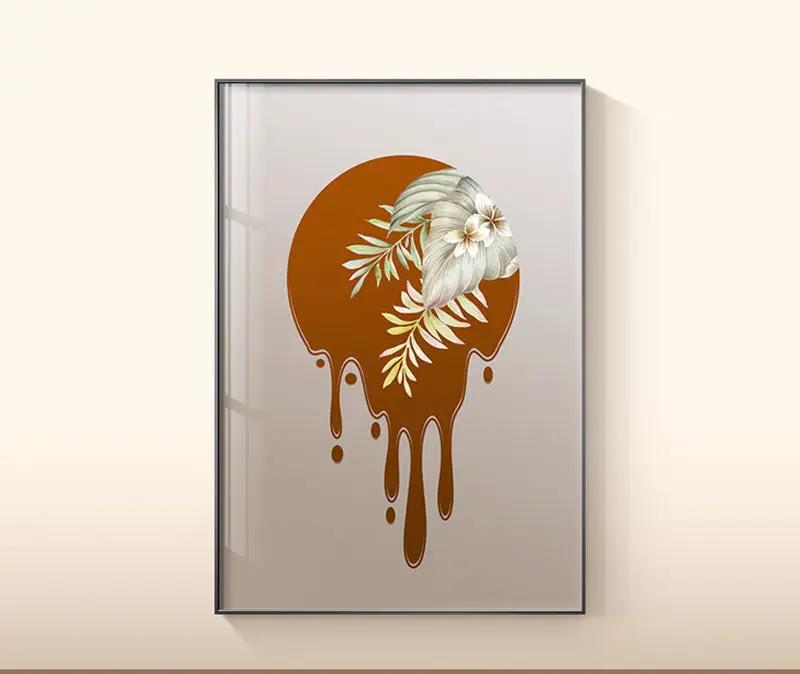 Plant Leaf Wall Art Canvas Painting by Dropshipman