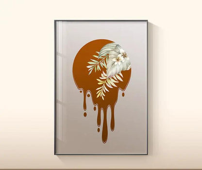 Plant Leaf Wall Art Canvas Painting by Dropshipman