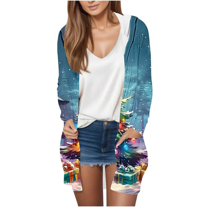 Manufacturer Cross-Border Women's Fashion New Loose Simple Pocket Hooded Cardigan Jacket by All Mart Bristol Ltd