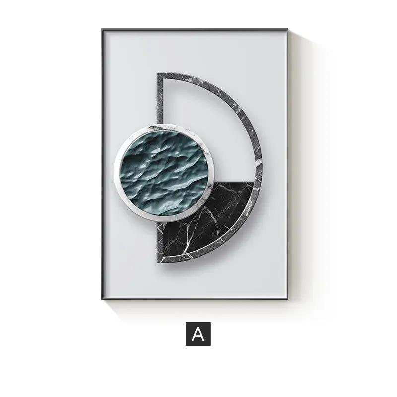 Abstract Geometric Canvas Painting Picture Home Decor Wall Poster by Dropshipman