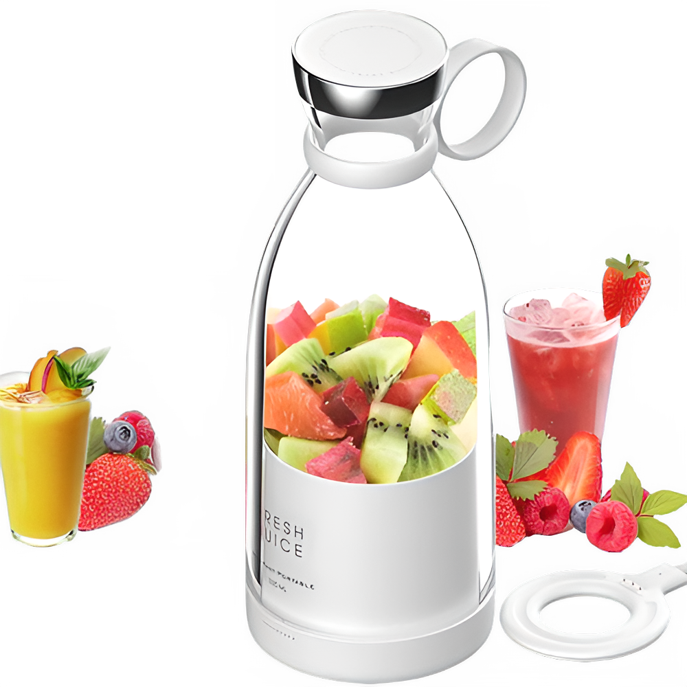 Portable USB Rechargeable Mini Blender Bottle for Fresh Juice by All Mart Bristol Ltd