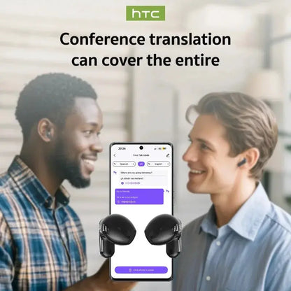Translator HTC NE20 New Bluetooth 6.0 Wireless Headphones Translation Earphones IPX4 Waterproof Rating Long Battery Life by All Mart Bristol Ltd