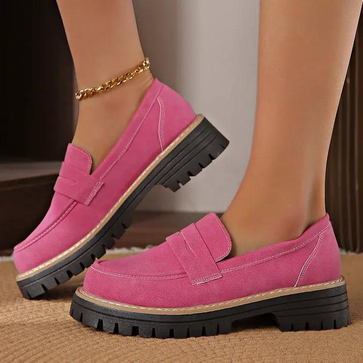 Leather Plus Size Casual Women's Shoes by Dropshipman