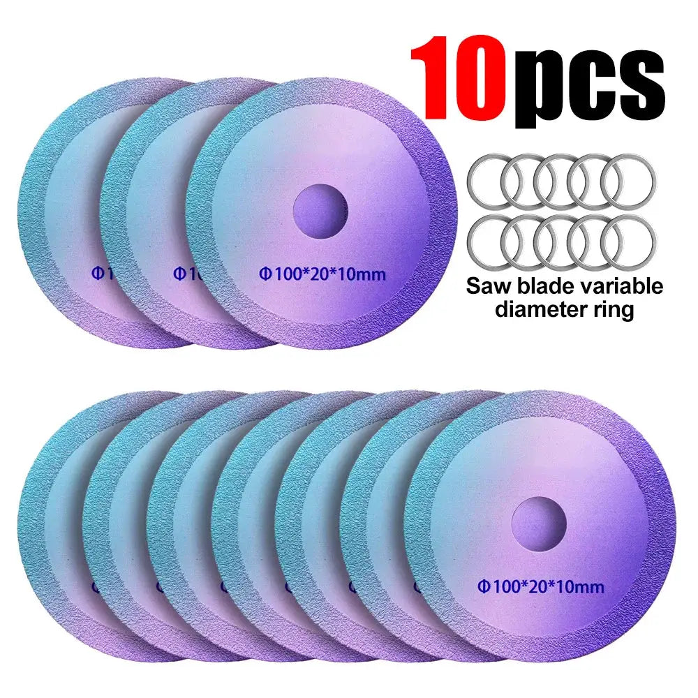 1-10pcs Ultra-Thin 100mm Diamond Saw Blade, for Tile Glass Marble Polishing, Fits Angle Grinder by All Mart Bristol Ltd
