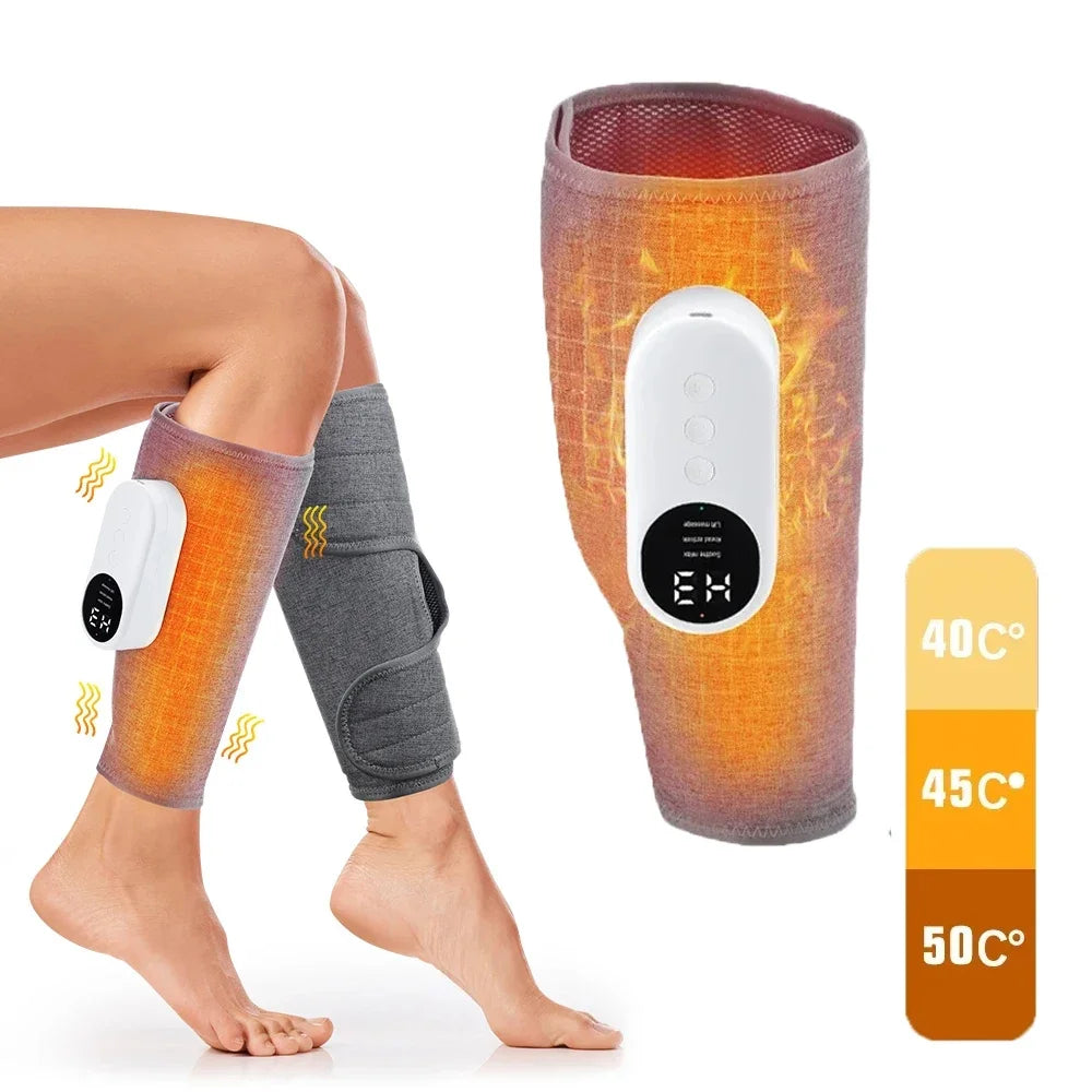 Wireless 360° Air Pressure Calf Massager 3 Level Hot Compress Airbag Compression Massage Leg Muscle Foot Relax Blood Circulation by All Mart Bristol Ltd