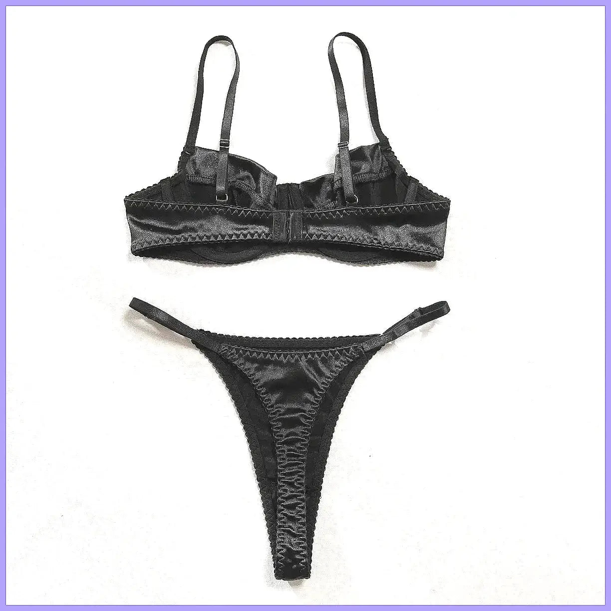 Sexy 2-Piece Lingerie Set Lace Bra & Thong Women's Underwear Patchwork Suits by All Mart Bristol Ltd