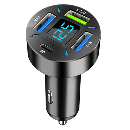 Quick Universal Transfer Plug Multi-function Car Charger USB4 Port by Dropshipman