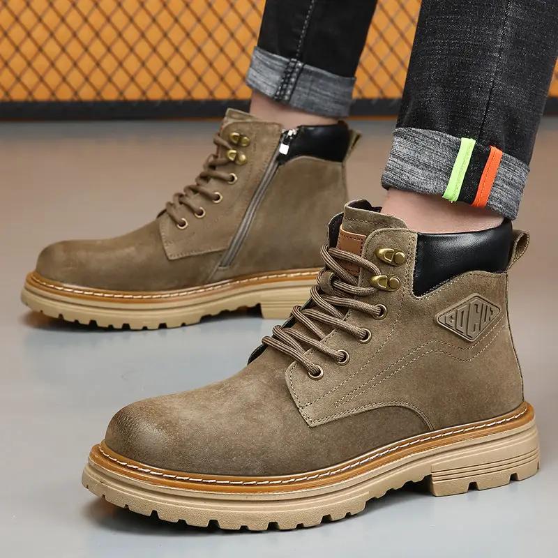 British Retro Desert Boots For Men by Dropshipman