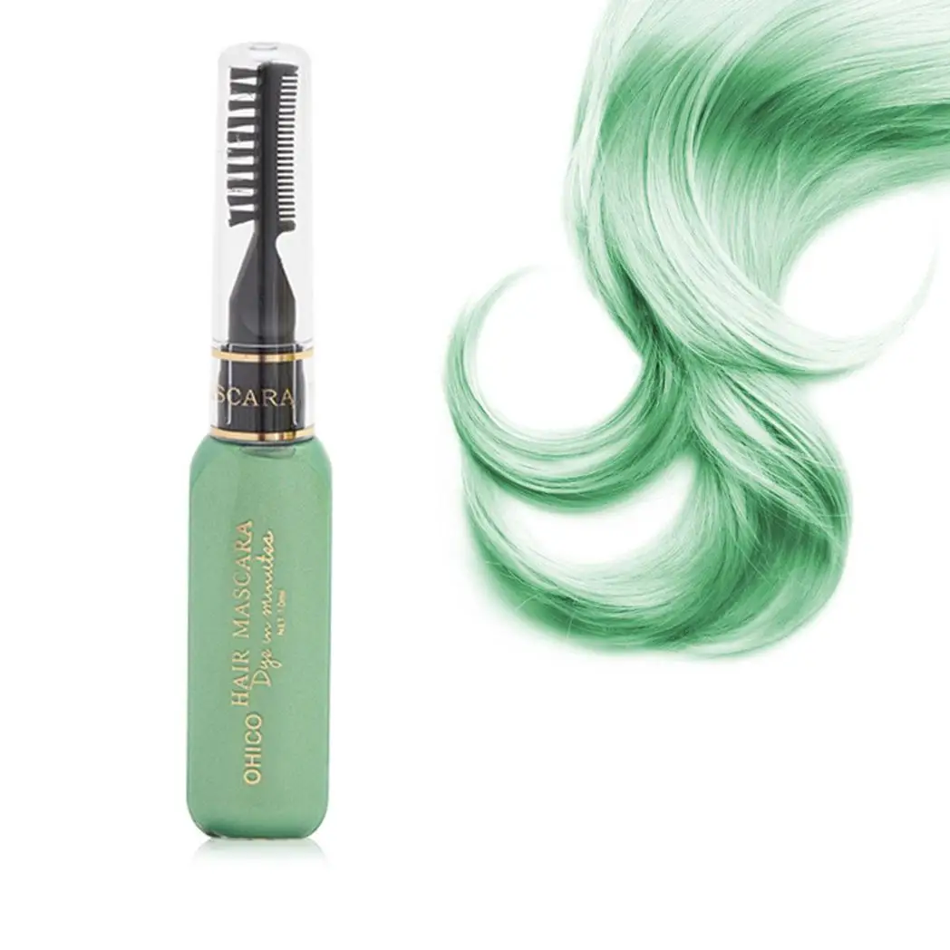 Aquarius Set of 3 Wash Out Hair Mascara Dye Creams[Red, White & Green] by Aquarius