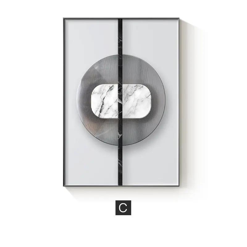 Abstract Geometric Canvas Painting Picture Home Decor Wall Poster by Dropshipman