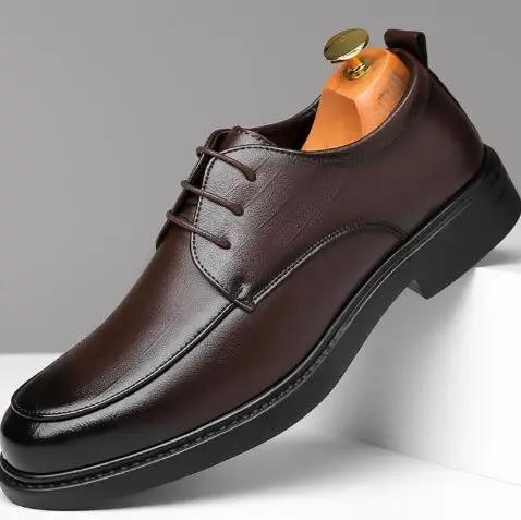 Men's Leather Shoes Spring Fashion New Non-slip Breathable by Dropshipman