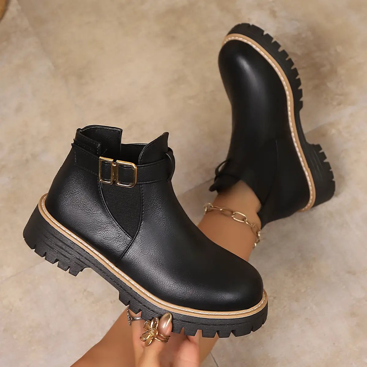 Women's Fashion Martens Boots Women's Winter Thick-Soled by Dropshipman