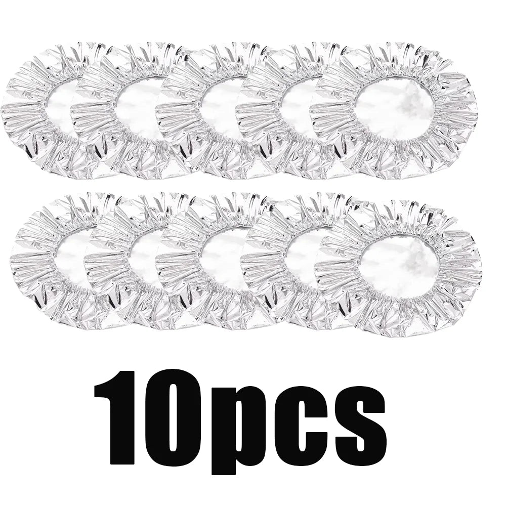 10-60Pcs Reusable Aluminum Foil Bowl Cover Heat Insulation and Heat Preservation Food Grade Oven Takeaway Picnic