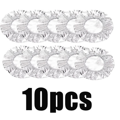 10-60Pcs Reusable Aluminum Foil Bowl Cover Heat Insulation and Heat Preservation Food Grade Oven Takeaway Picnic