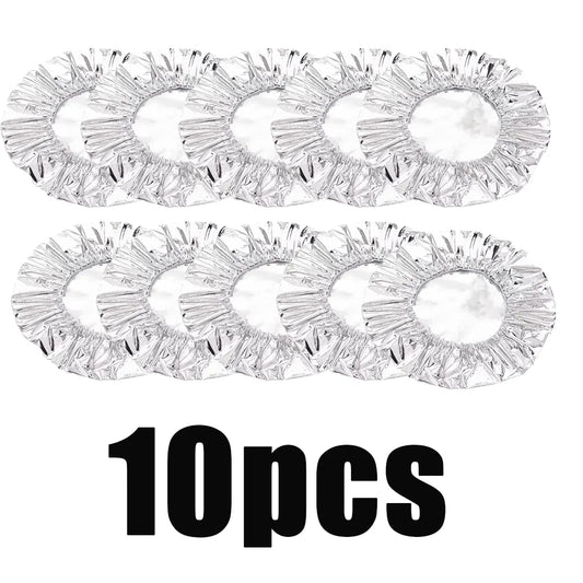 10-60Pcs Reusable Aluminum Foil Bowl Cover Heat Insulation and Heat Preservation Food Grade Oven Takeaway Picnic