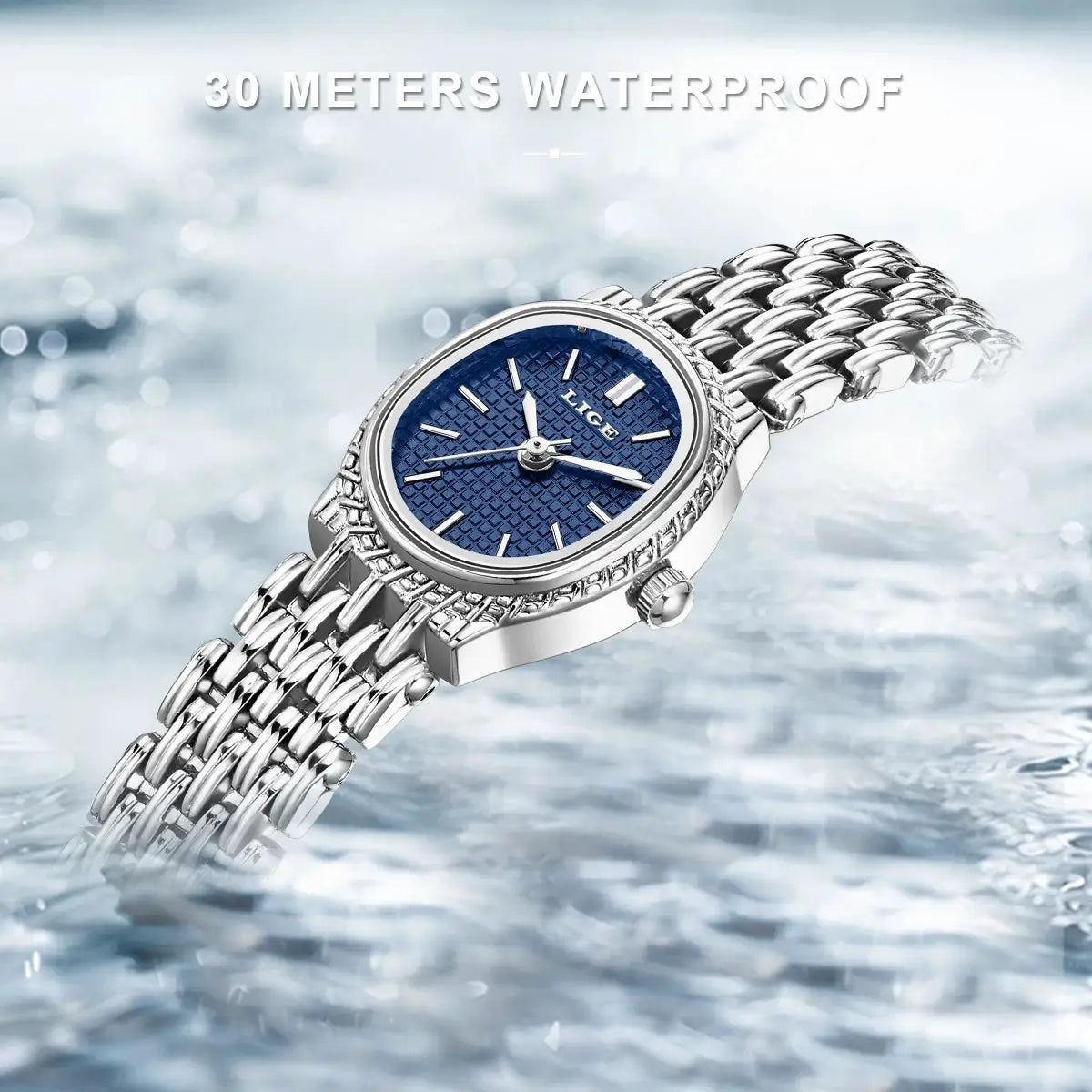 LIGE Fashion Elegant Quartz Woman Watch Classic Luxury Simple Dial Waterproof Ladies Bracelet Women's Wristwatch Clock Gift New by All Mart Bristol Ltd