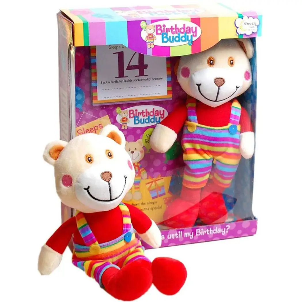 Birthday Buddy (Girl) & (Boy) Count Down Birthday Bear Toy[Birthday Buddy - Boy] by Birthday Buddy