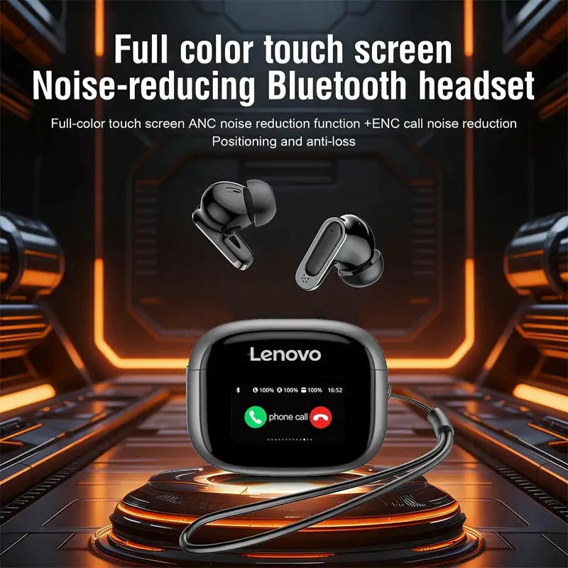 Lenovo V11 TWS Wireless Earphones Touch Screen Digital Display Bluetooth Headset In Ear ANC Noise Reduction Headphone With Mic by All Mart Bristol Ltd