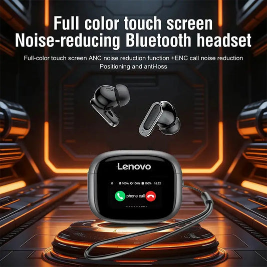 Lenovo V11 TWS Wireless Earphones Touch Screen Digital Display Bluetooth Headset In Ear ANC Noise Reduction Headphone With Mic by All Mart Bristol Ltd