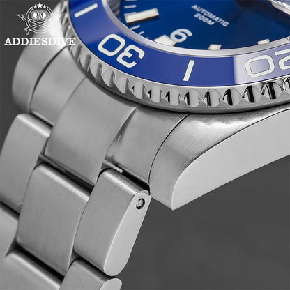 ADDIESDIVE New Diving Gift Watch Men 8215 Automatic Sapphire AR Coated Glass Ceramic Bezel Waterproof 200m Luminous Stainless St by All Mart Bristol Ltd