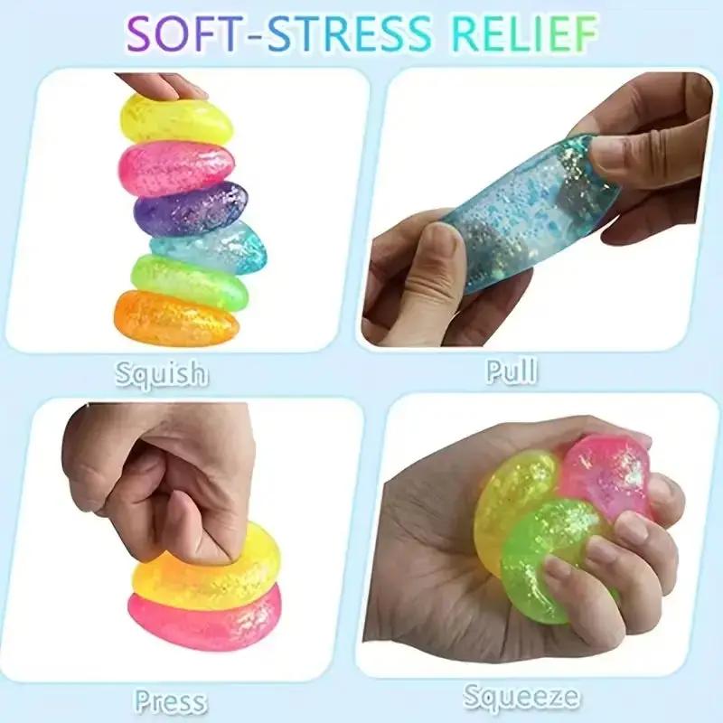 2/3/6Pcs Taba Crystal Simulation Water Drop Squishy Toy, Squishy Series, Water Drop Squishy Fun, Q-Bounce Squeeze Toy, Slow-Rebound Material, Suitable for Desk Decoration and Classroom Prizes, Perfect Gift for Christmas, Valentine'S Day, Children'S Day by All Mart Bristol Ltd