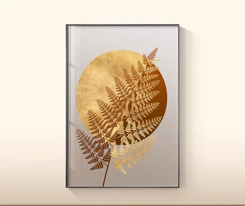 Plant Leaf Wall Art Canvas Painting by Dropshipman