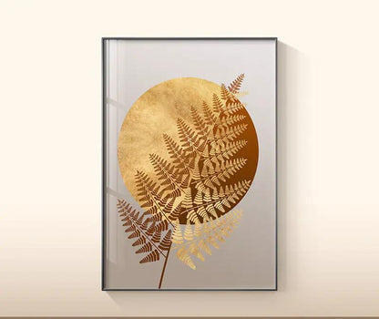 Plant Leaf Wall Art Canvas Painting by Dropshipman