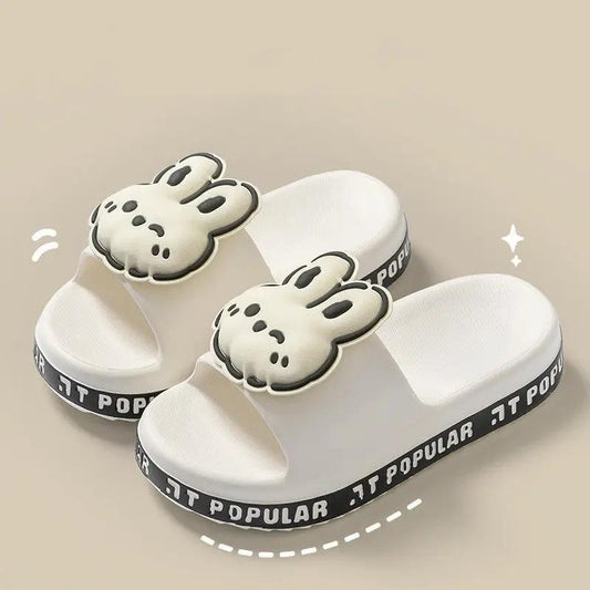 Cute Rabbit Slippers For Women Summer Fashion Letter Garden Shoes Indoor Anti-Slip Floor Bathroom Bathing Home Slipper by Dropshipman