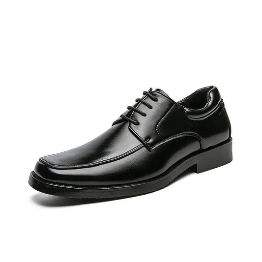 Low-top Square Toe Men's Business Casual Fashion Leather Shoes by Dropshipman