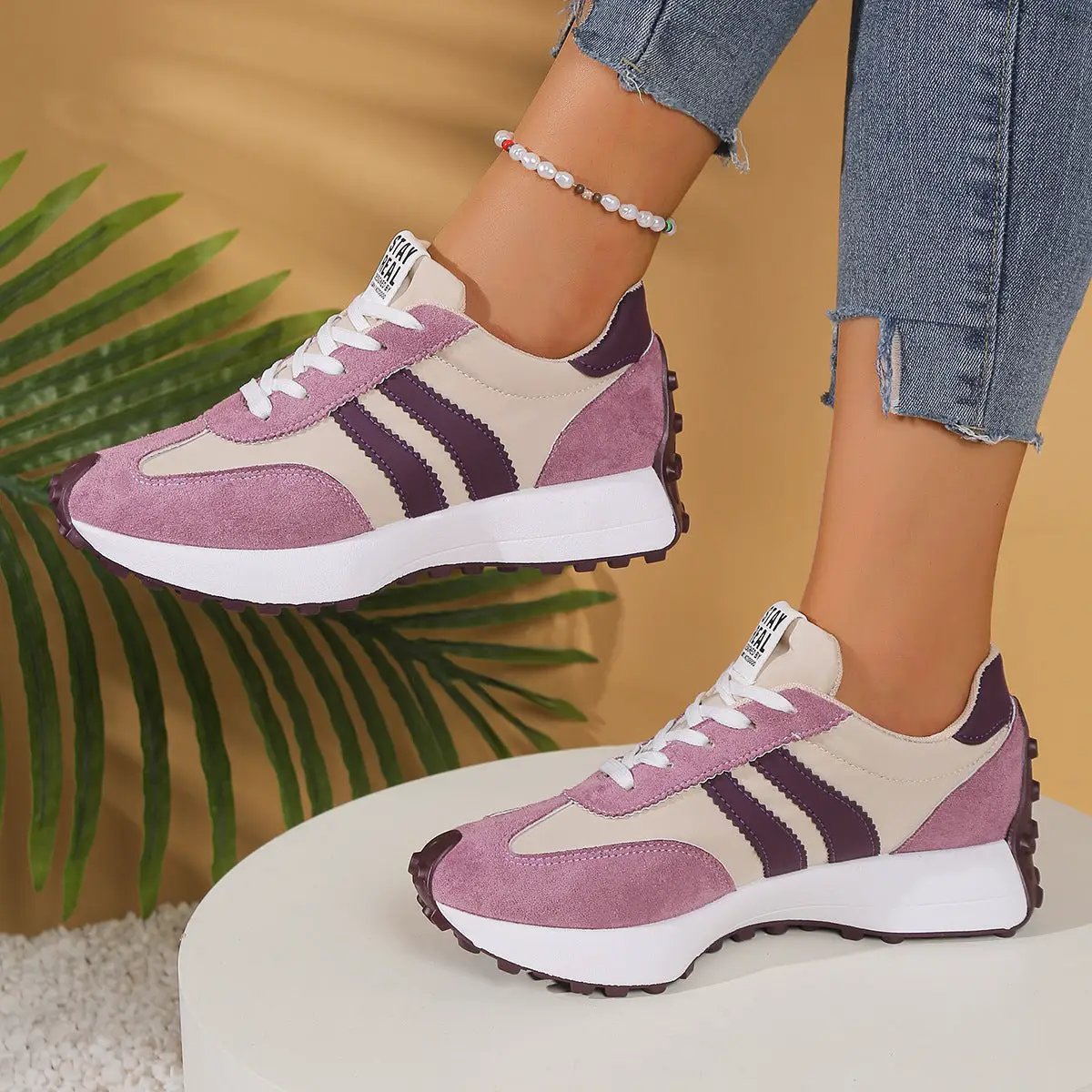 Influencer-style Chunky-soled Casual Sports Shoes For Students by Dropshipman
