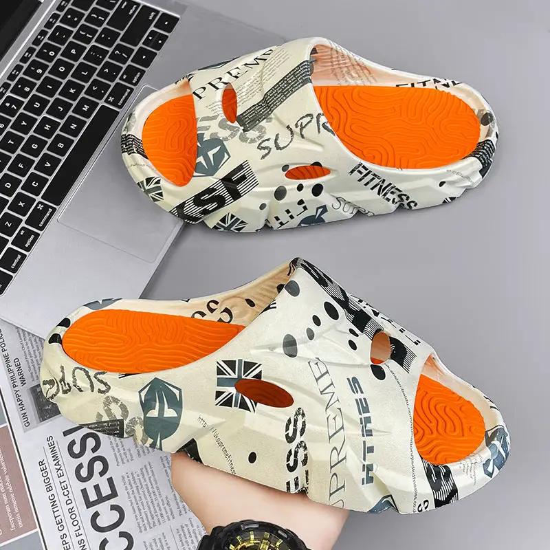 Men's Summer Outerwear Stylish Beach Platform Slippers by Dropshipman