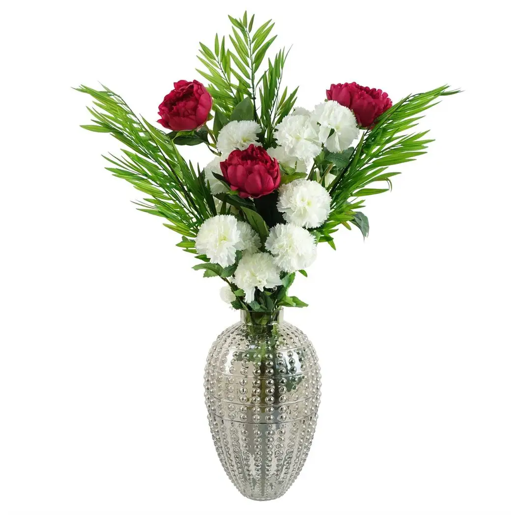 35cm Smoke Grey Bubble Vase by Leaf