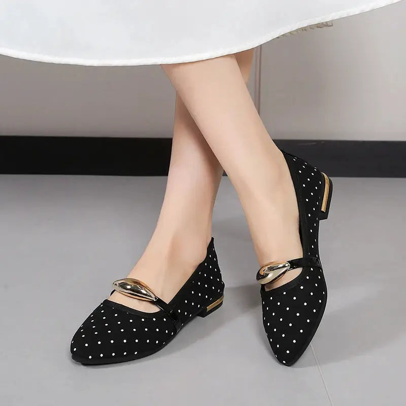 Spring and Autumn Elegant Pointed Sexy Low Heel Casual Shoes Fashionable Best Selling New Daily Comfortable Work Women's Shoes by All Mart Bristol Ltd