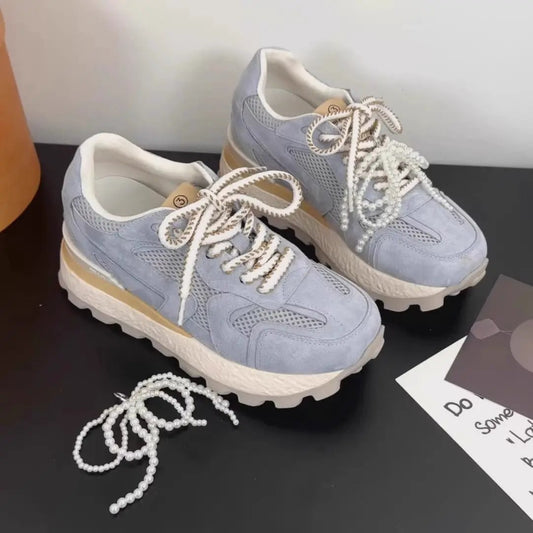 Niche Height Increasing Insole Cortez Platform Shoes by Dropshipman