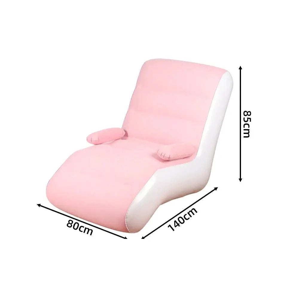 Inflatable Lounger Sofa with Storage Bag for Living Room And Bedroom Lazy Sofa Compact Foldable Seat Cushion by All Mart Bristol Ltd